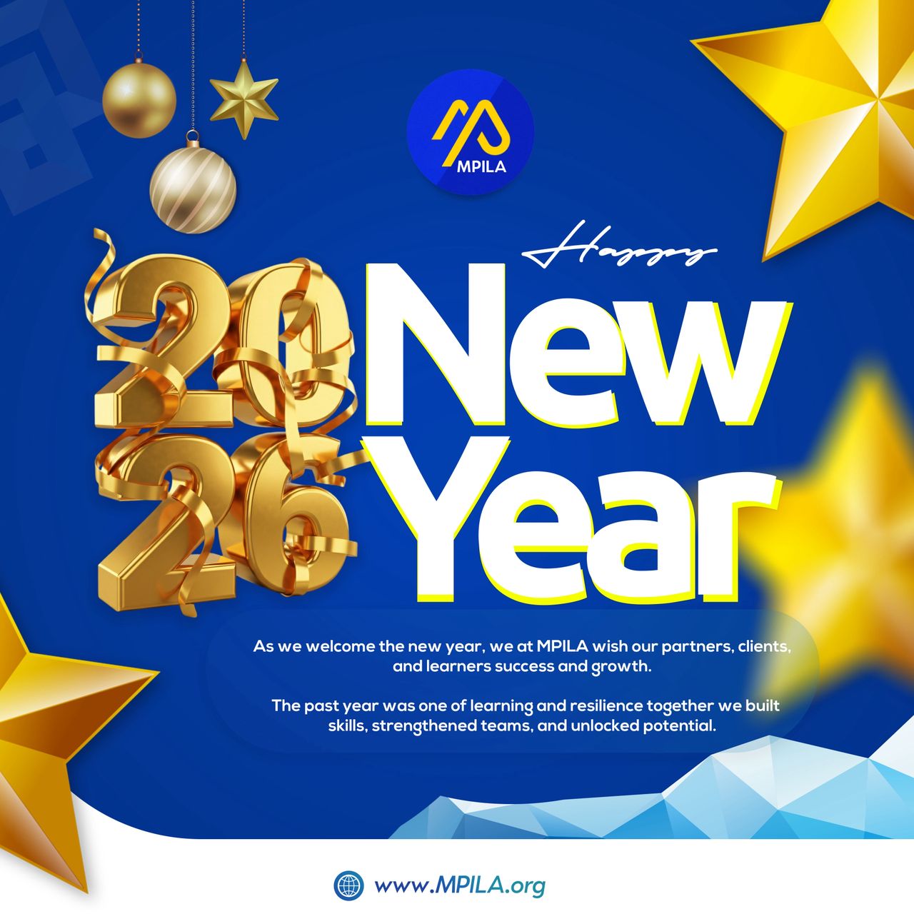 Happy New Year 2026 from MPILA - Mentoring Plus International Leadership Academy